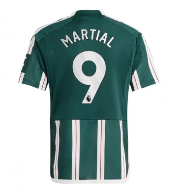 Manchester United Anthony Martial #9 Koszulka Wyjazdowych 2023-24 Krótki Rękaw